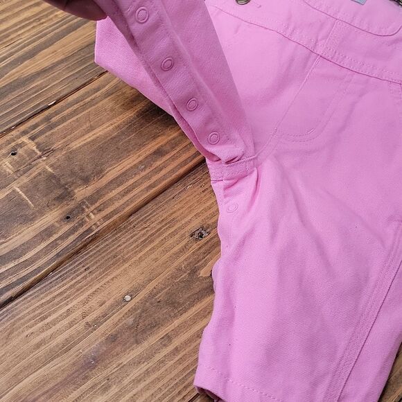 Carhartt. Pink Kids Overalls. Size 3 Month. Like New - Picture 4 of 6
